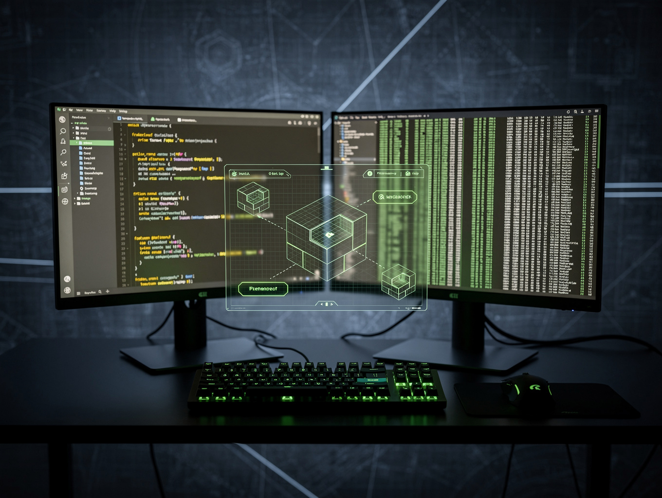 Linux terminal and code editor interface